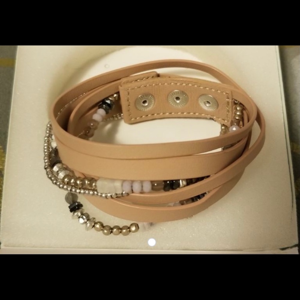 Stella & Dot 4 strand leather wrap bracelet.